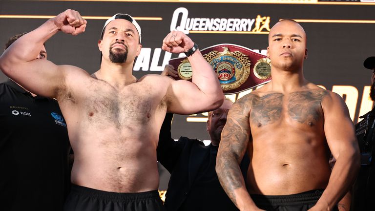 Joseph Parker versus Fabio Wardley (Photo: Leigh Dawney/Queensberry)