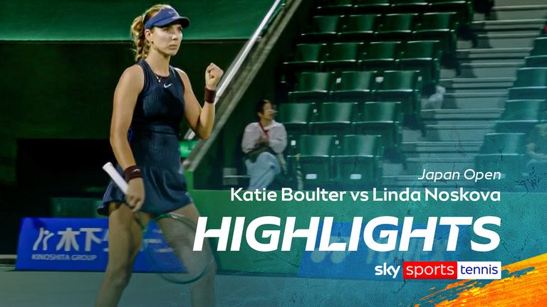 Katie Boulter wins in the Japan Open