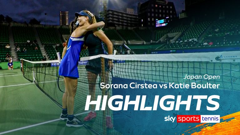 Highlights of Sorana Cirstea against Katie Boulter from the Japan Open.