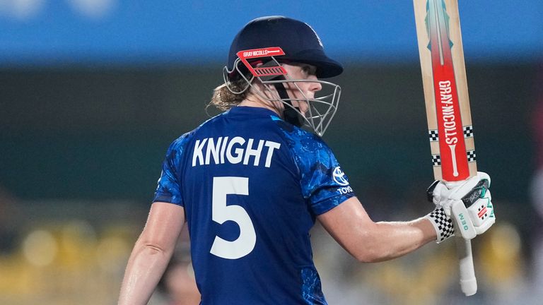 England's Heather Knight 