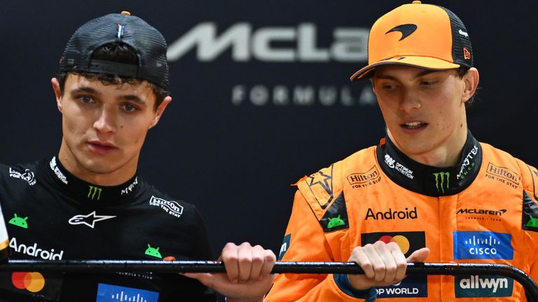 Lando Norris and Oscar Piastri