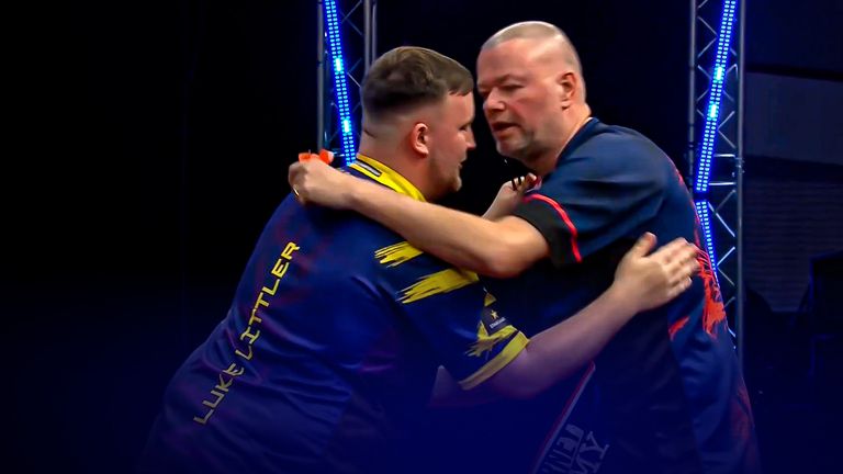 Luke Littler and Raymond van Barneveld