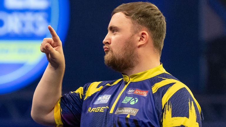 Luke Littler in the World Grand Prix final