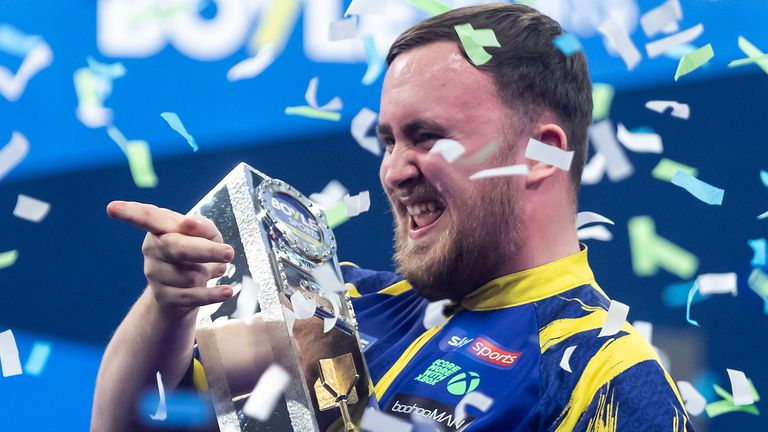 Luke Littler at the World Grand Prix
