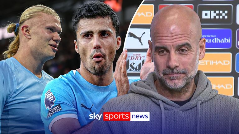 Pep talks about the injuries affecting Man City ahead of their Carabao Cup match.