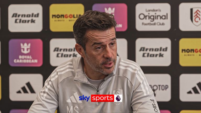 Marco Silva at a Fulham press conference