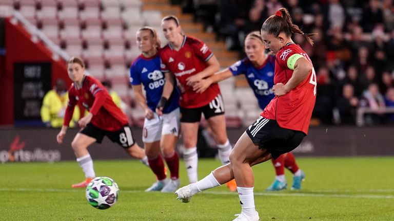 Maya Le Tissier gave Man United the lead with a penalty
