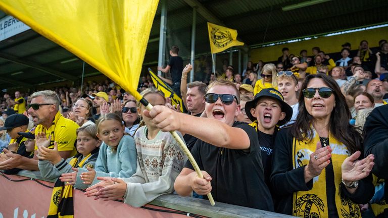 Mjallby supporters are enjoying the season of their lives with the club top of the Allsvenskan in Sweden