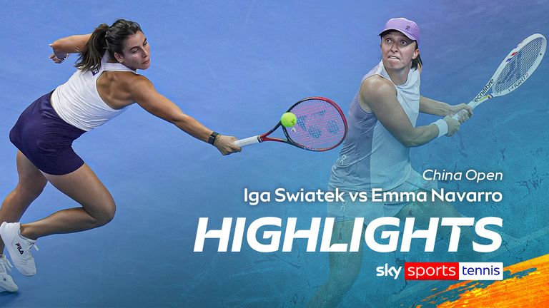 Iga Swiatek vs Emma Navarro in the China Open