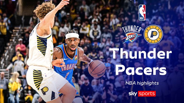 Highlights of Oklahoma City Thunder @ Indiana Pacers in the 2025 NBA season.