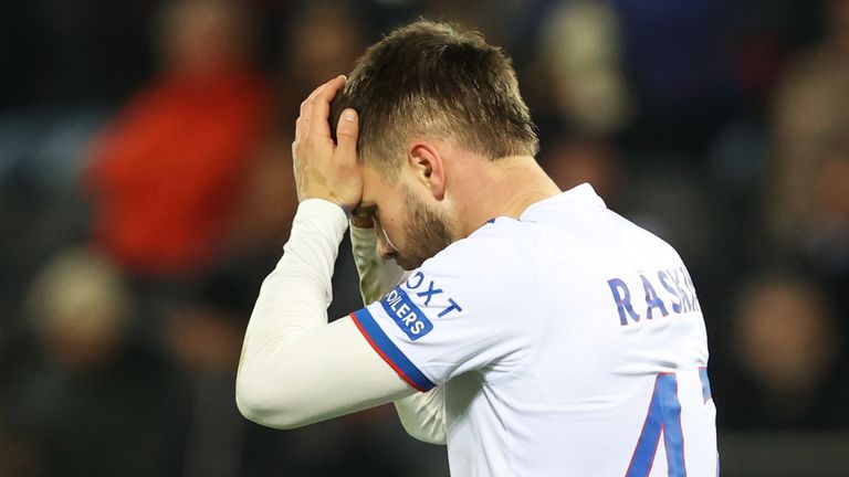angers Nicolas Raskin during a UEFA Europa League 2025/26 League Phase MD2 match between Sturm Graz and Rangers