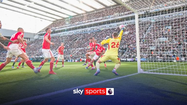 Newcastle vs Nottingham Forest: Matz Sels denies Joelinton