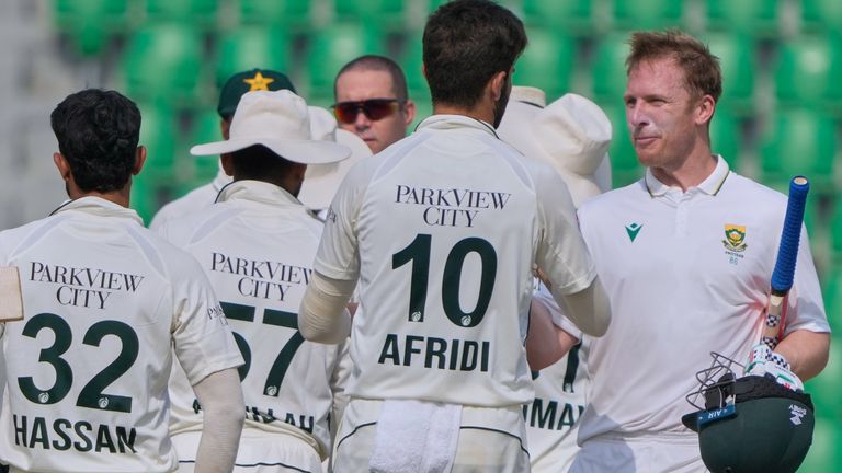 South Africa lost to Pakistan by 93 runs in the Test series opener in Lahore (Associated Press)