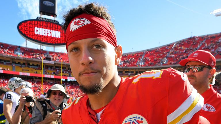 Kansas City Chiefs quarterback Patrick Mahomes 