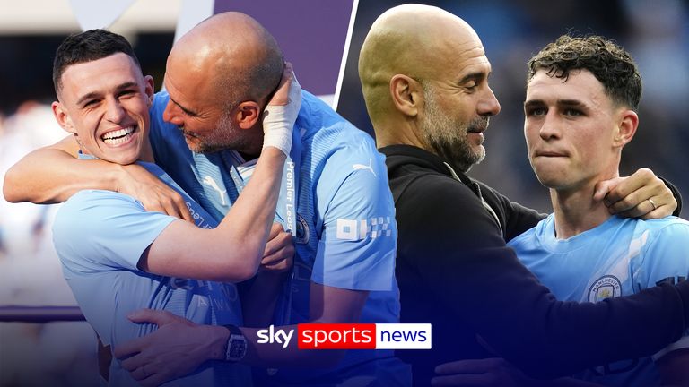 PHIL FODEN PEP GUARDIOLA 