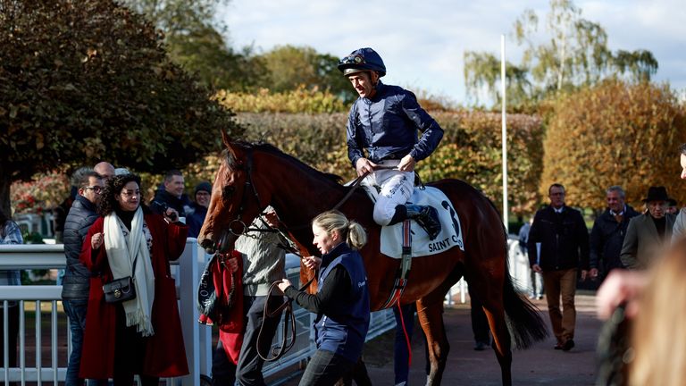 Pierre Bonnard (C. Soumillon) wins Criterium de Saint-Cloud Gr.1 at Saint-Cloud, 26/10/2025, photo: Zuzanna Lupa