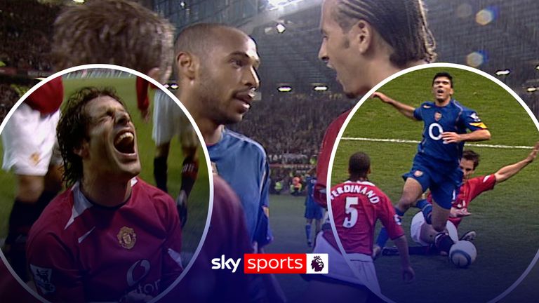 On this day in 2004, Manchester United ended Arsenal's unbeaten run of 49 games with a 2-0 victory which proved to be a fiery clash and a pizza being thrown at Sir Alex Ferguson in the tunnel after full-time. 