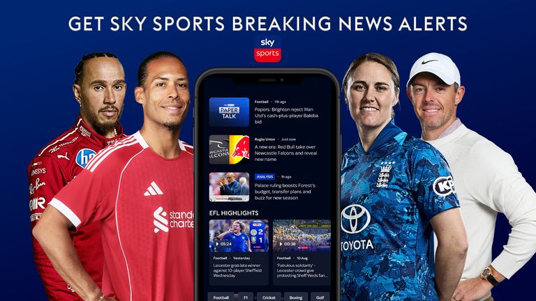Get Sky Sports news alerts