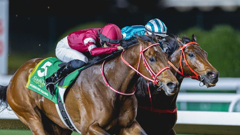 फॉरएवर यंग ने रोमांटिक वॉरियर की कीमत पर सऊदी कप जीता (एपी इमेजेज के माध्यम से कैल स्पोर्ट मीडिया)