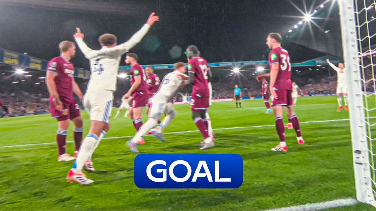 Leeds score second against West Ham