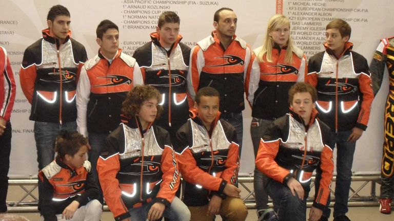Oram-Jones (bottom row, third from the left) alongside the likes of Max Verstappen and George Russell 
