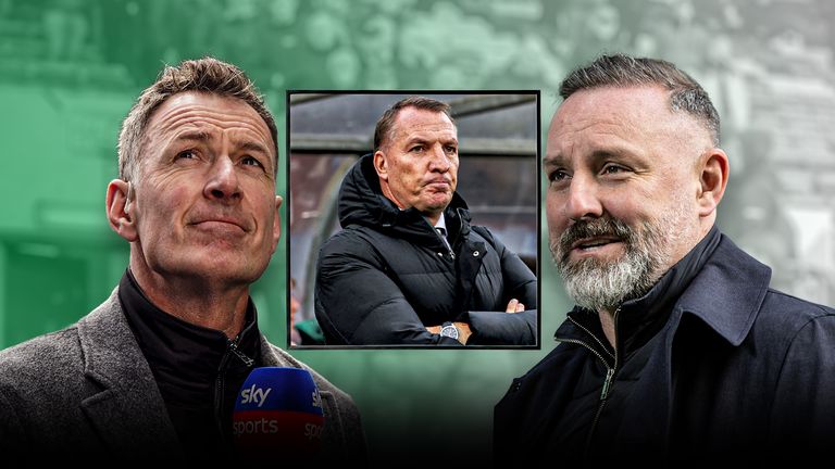 Chris Sutton and Kris Boyd react to Celtic's loss at Dundee