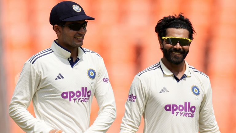 India's Shubman Gill (left) and Ravindra Jadeja (right), Test cricket