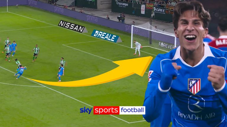 Simeone scores brilliant goal for Atletico.