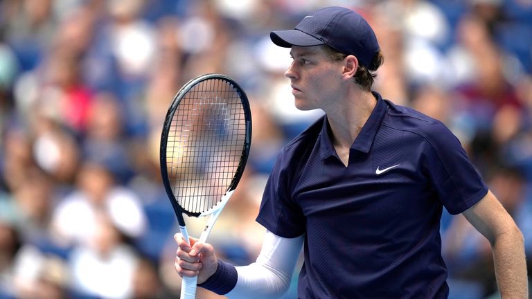 Jannik Sinner at the China Open
