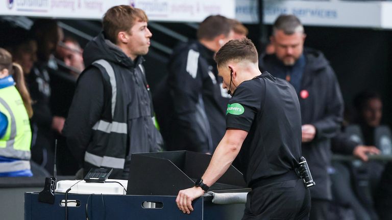 Alex Gogic's goal for St Mirren was disallowed following a VAR check
