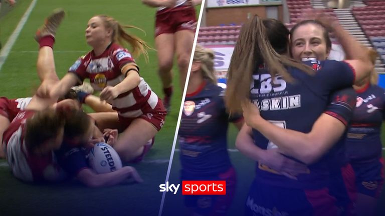 Hook scored in the corner to give St Helens' the lead just before half-time