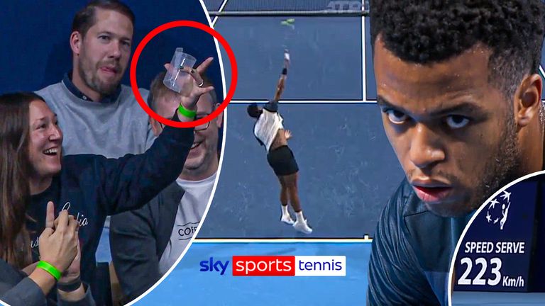 Giovanni Mpetshi Perricard SMASHES cup with HUGE serve in Brussels.