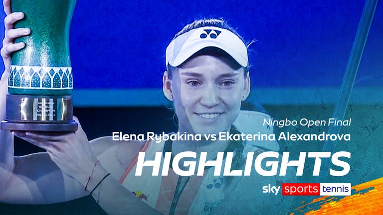 Rybakina wins Ningbo Open final after comeback win against Alexandrova