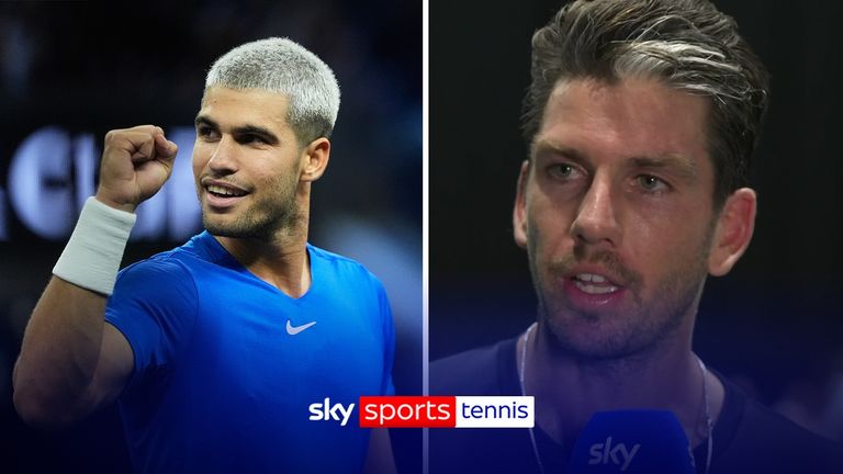 Having beaten Sebastian Baez in straight sets, Cameron Norrie is excited at the prospect of facing world number one Carlos Alcaraz in the second round of the Paris Masters.