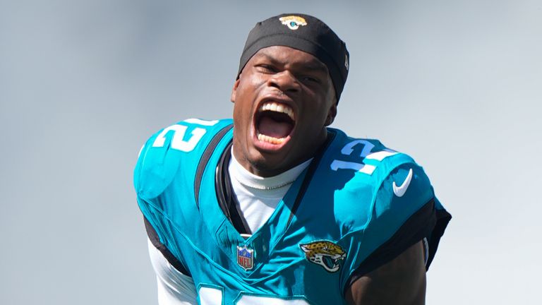 Jacksonville Jaguars wide receiver Travis Hunter