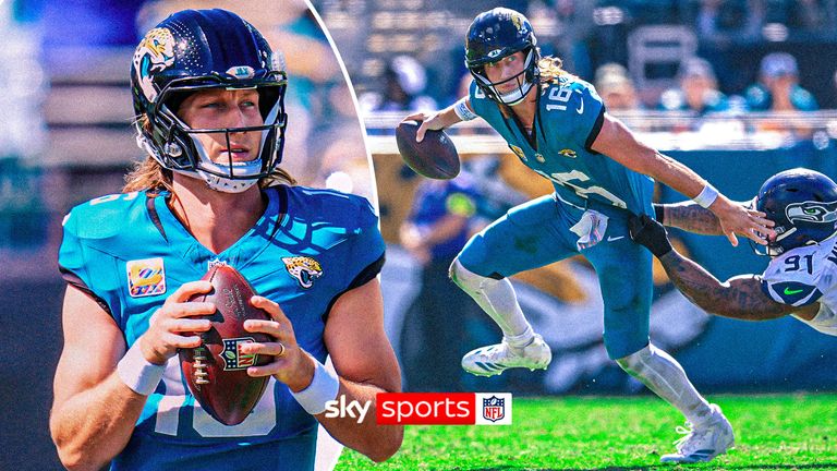 Jacksonville Jaguar quarter-back Trevor Lawrence.