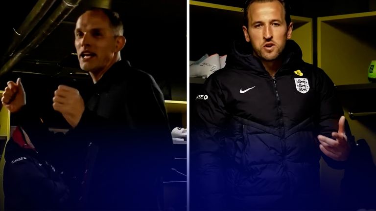 Thomas Tuchel e Harry Kane