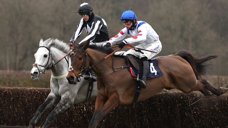 War Lord (left) battles Il Ridoto during a 2022 race at Lingfield