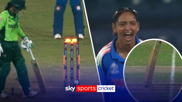 Pakistan's Muneeba Ali was given a controversial run out as the wicket was review twice by the officials being given. 