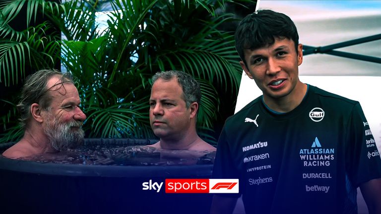 Wim Hoff and Alex Albon