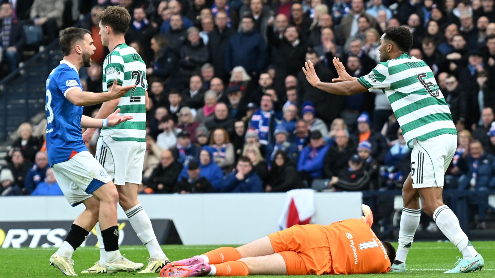 Image for Celtic vs Rangers: Jack Butland and Auston Trusty have their say on League Cup incident
