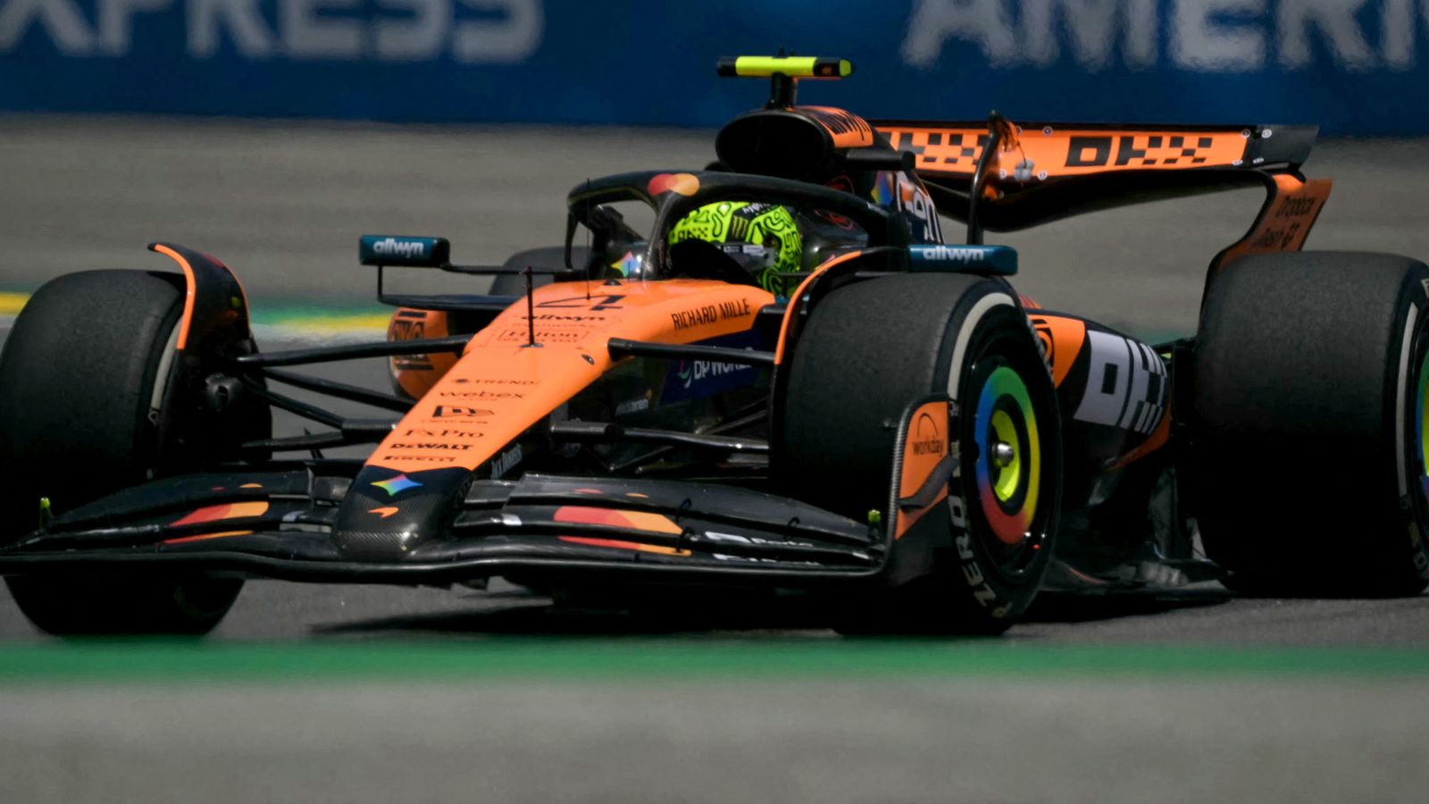 Sao Paulo GP: Lando Norris pips Oscar Piastri to set Practice One pace as Yuki Tsunoda crashes, Lewis Hamilton spins