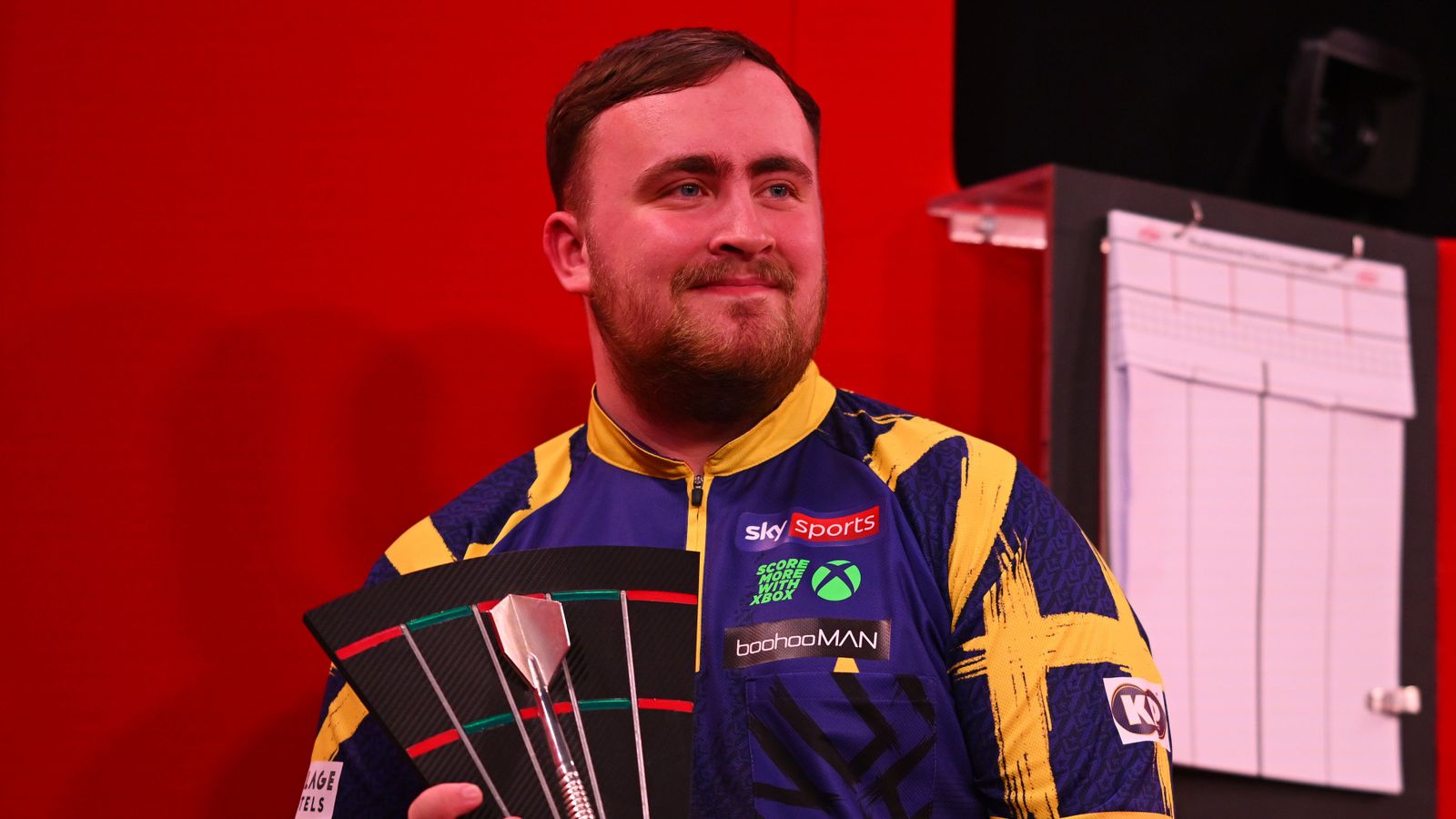Luke Littler clinches Players Championship Finals title with victory over Nathan Aspinall in Minehead final