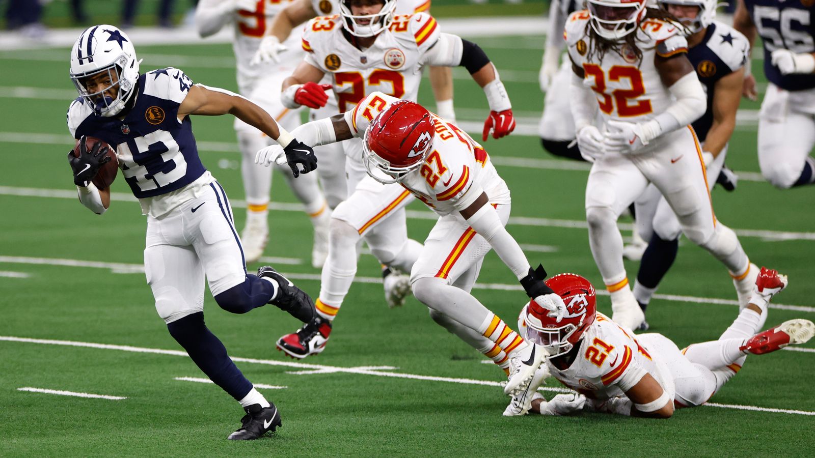 NFL Thanksgiving live scores, results, highlights: Updates of Dallas Cowboys vs Kansas City Chiefs and Detroit Lions vs Green Bay Packers