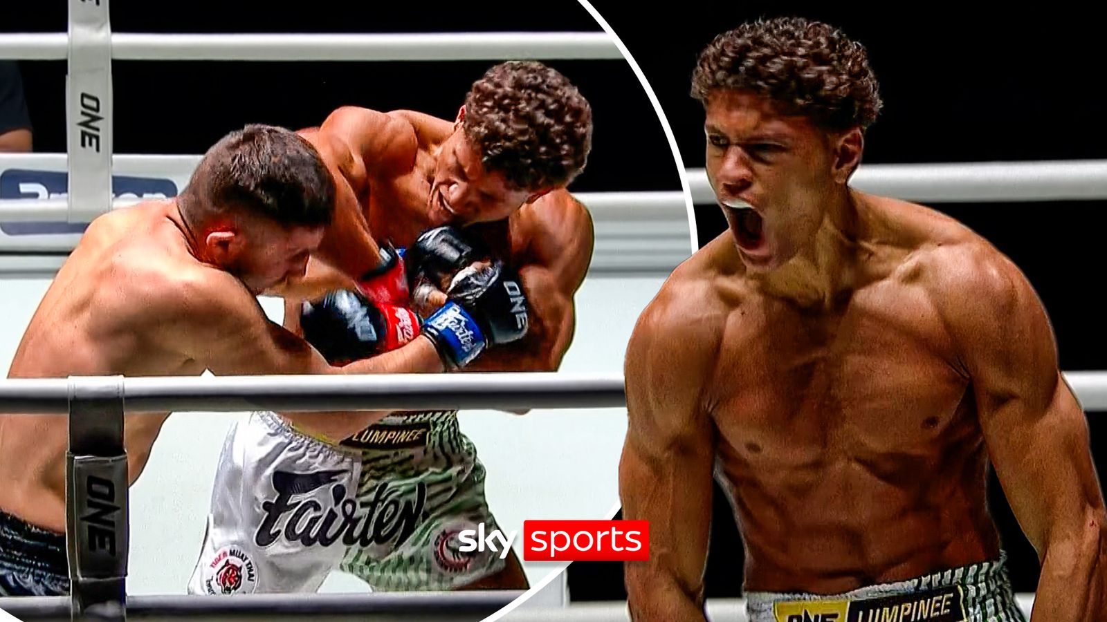 ONE Friday Fights 132: British Muay Thai star Otis Waghorn lands HUGE elbow during TKO win!