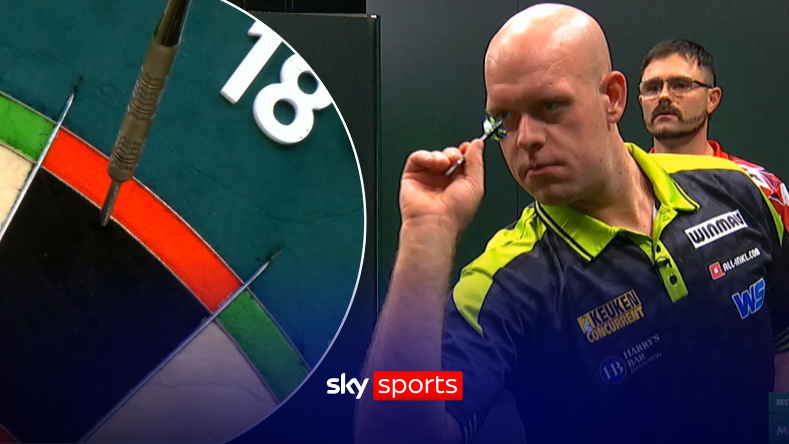 MVG comes so close to nine-darter in darts vs snooker challenge!