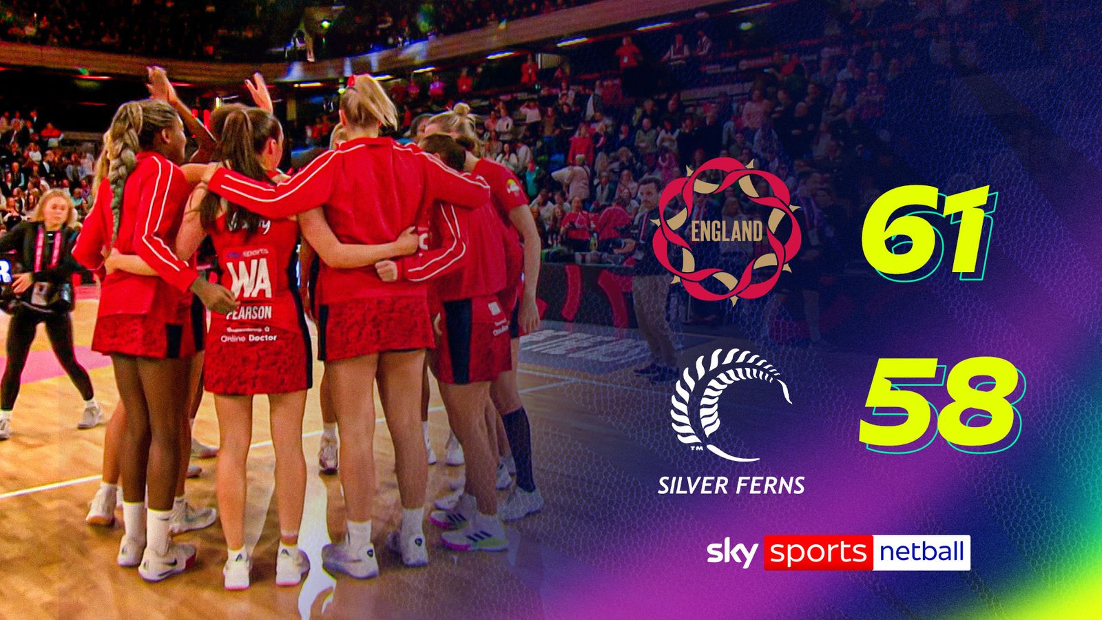 England 61-58 New Zealand | Vitality International Test series