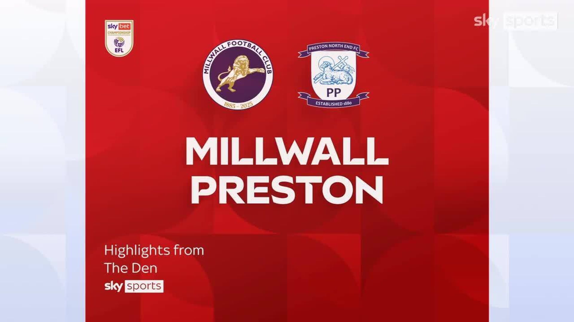 Millwall 1-1 Preston