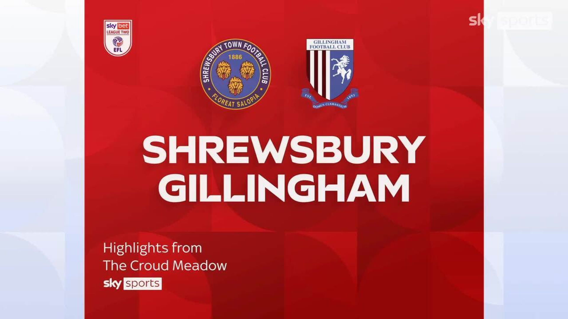 Shrewsbury 3-3 Gillingham 