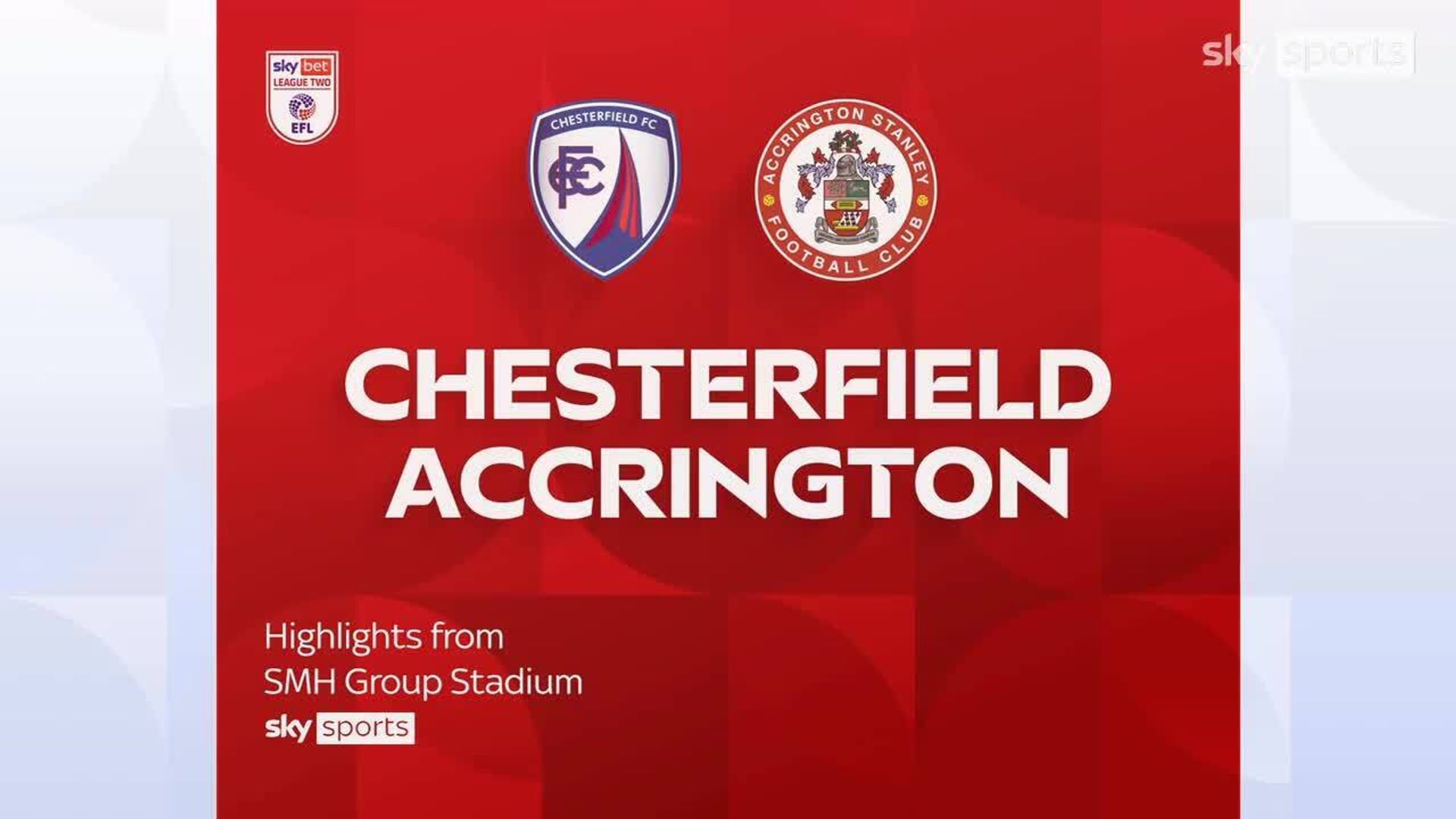 Chesterfield 3-3 Accrington